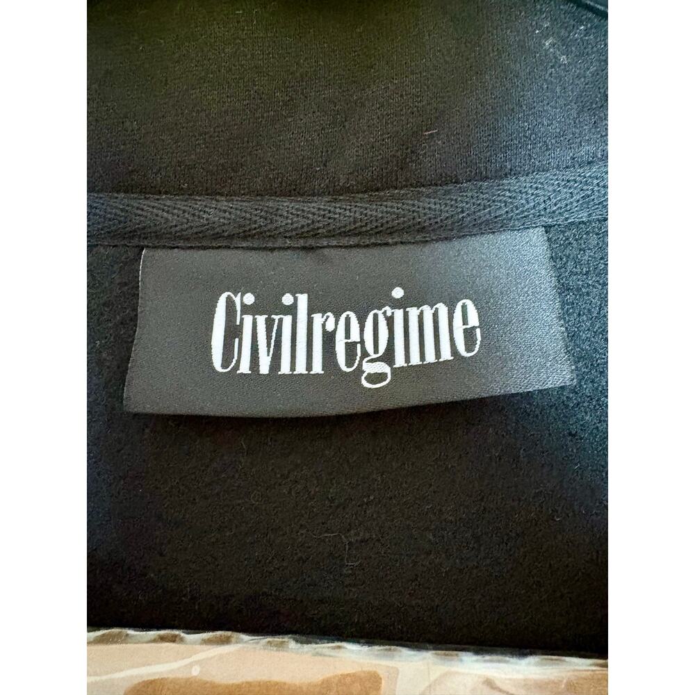 NWT - Civil Regime Black Quarter Zip Pullover - Size Medium - Picture 6 of 10